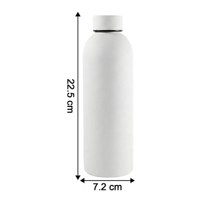 Stainless Steel Double Wall Vacuum-insulated Drink Water (White  500 Ml Approx)