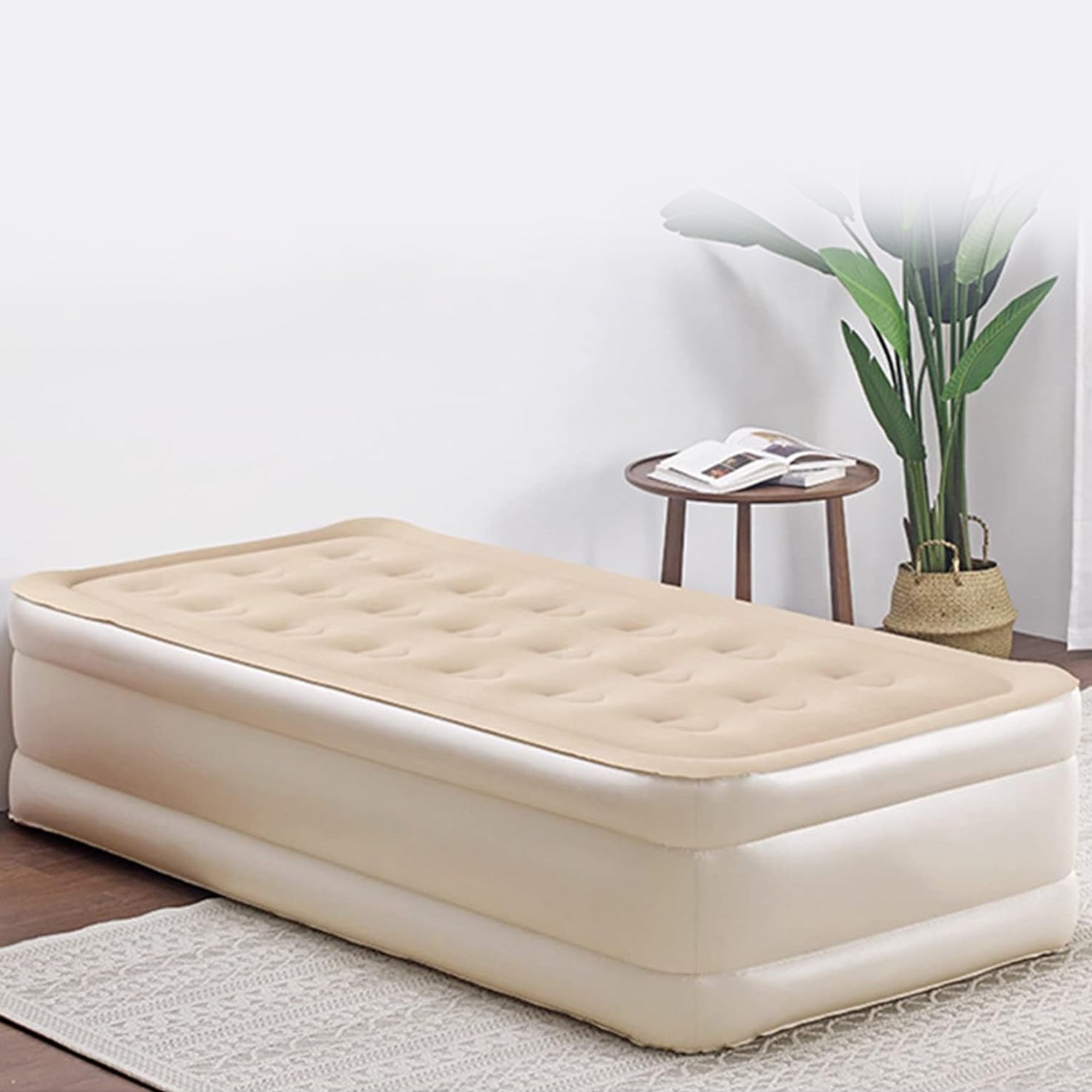 Portable inflatable folding lazy bed from Wukusy, 190x100x40 cm, ideal for home improvement and comfortable lounging.